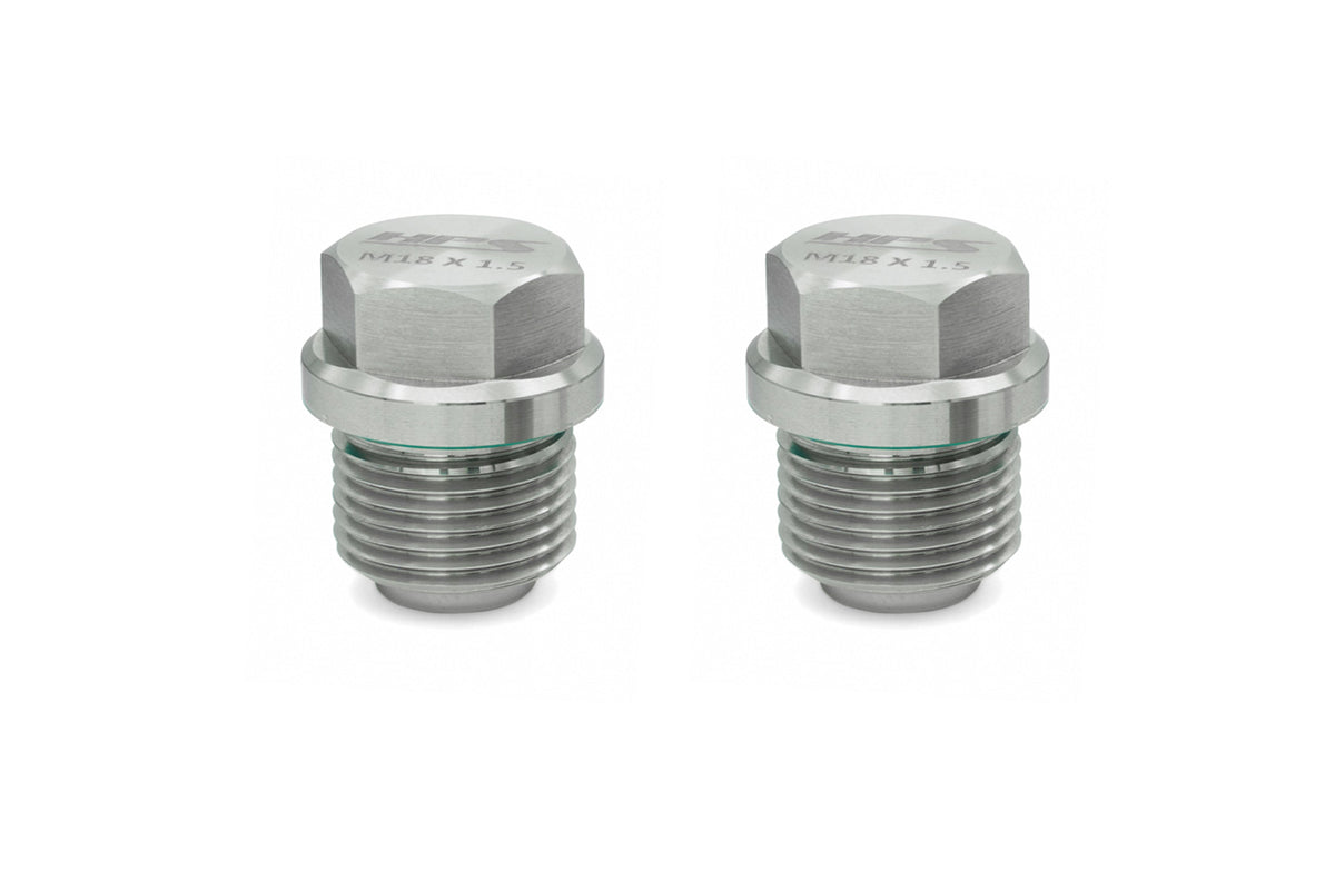 HPS Performance Stainless Steel Magnetic Oil Drain Plug Bolt 2pcs kit for Transmission Fill and Drain Plugs MDPK-102