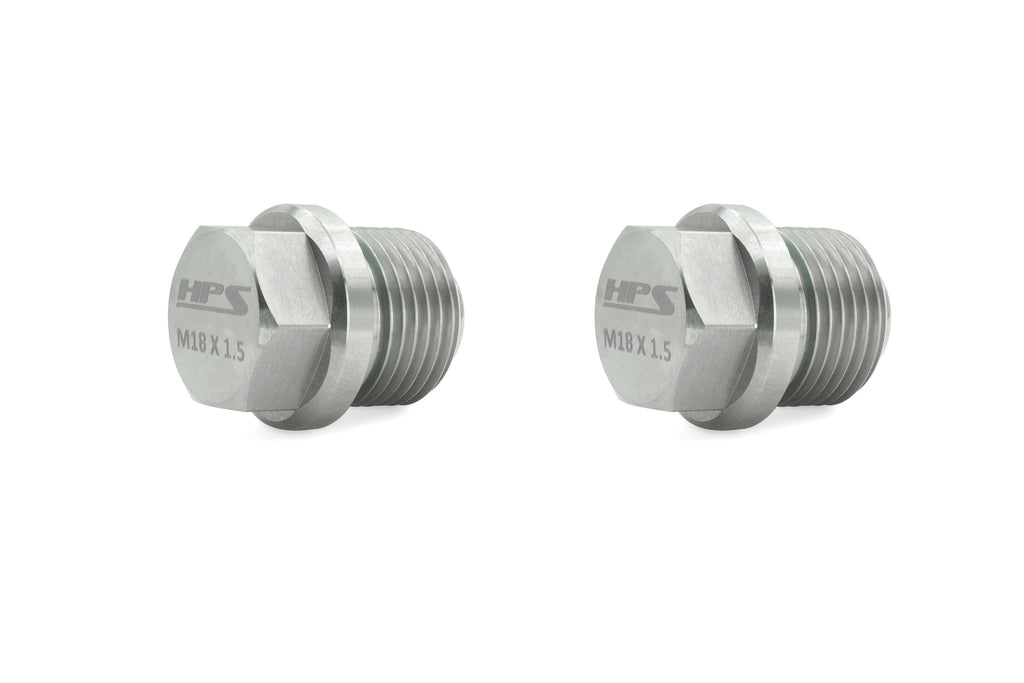 HPS Performance Stainless Steel Magnetic Oil Drain Plug Bolt 2pcs kit for Transmission Fill and Drain Plugs, MDPK-102
