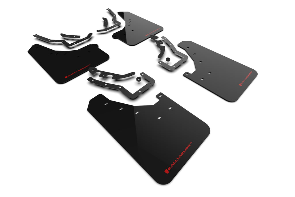 Rally Armor Black w/ Red UR Mud Flaps - Toyota Tacoma (2024+)