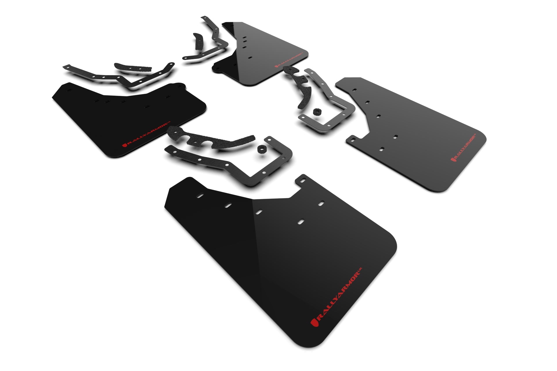 Rally Armor Black w/ Red UR Mud Flaps - Toyota Tacoma (2024+)