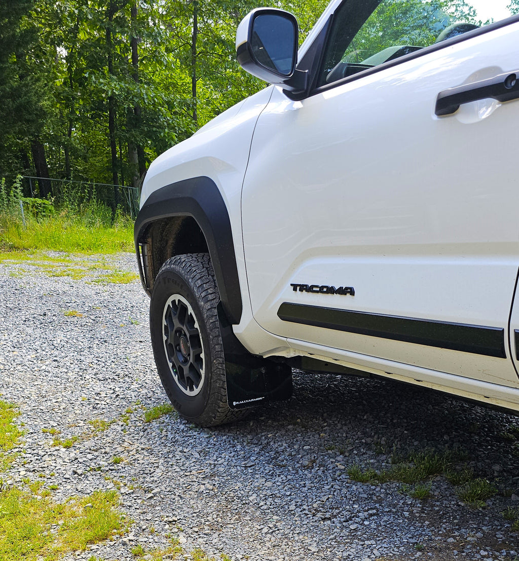 Rally Armor Black w/ Metallic Black UR Mud Flaps - Toyota Tacoma (2024+)