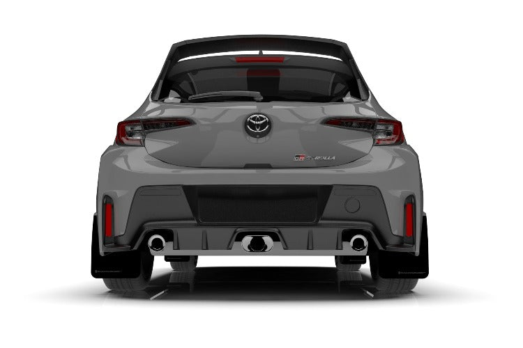 Rally Armor UR Black w/ Grey Logo Mud Flaps Set of 4 - Toyota GR Corolla Hatch (2022+)