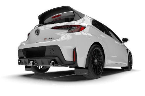 Rally Armor UR Black w/ White Logo Mud Flaps Set of 4 for Toyota GR Corolla Hatch (2023+)
