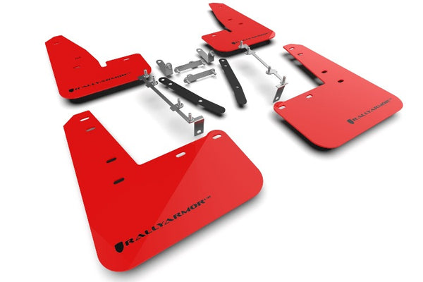 Rally Armor UR Red w/ Black Logo Mud Flaps Set of 4 for Toyota GR Corolla Hatch (2023+)