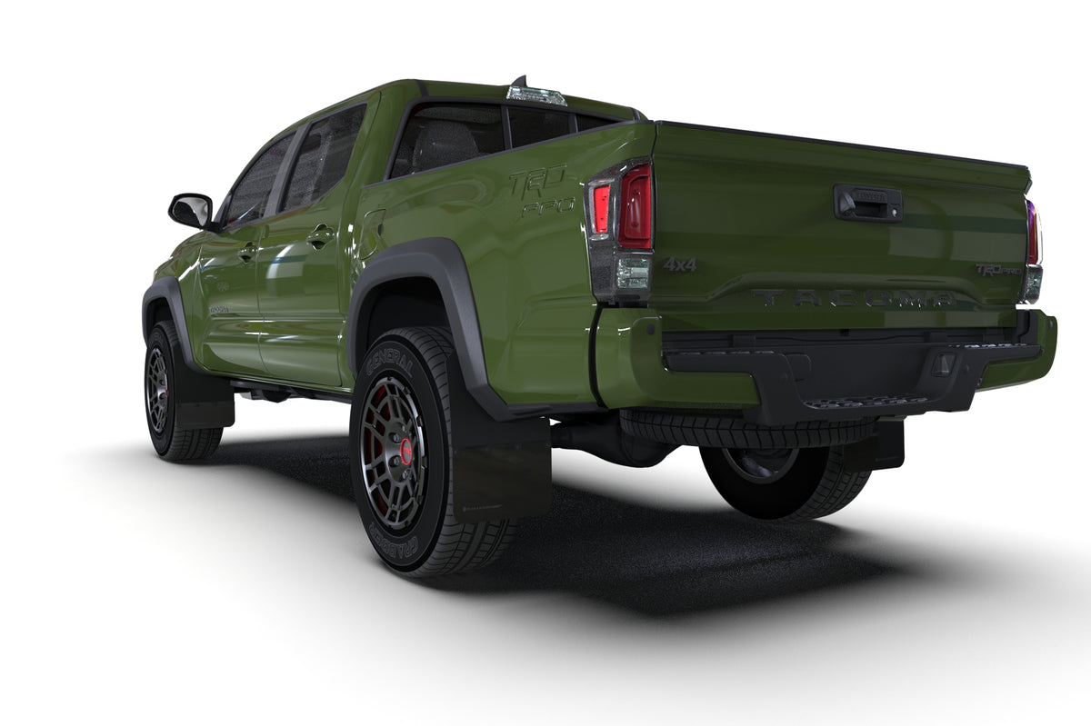 Rally Armor Black w/ Metallic Black Mud Flaps - Toyota Tacoma (2016-2023)