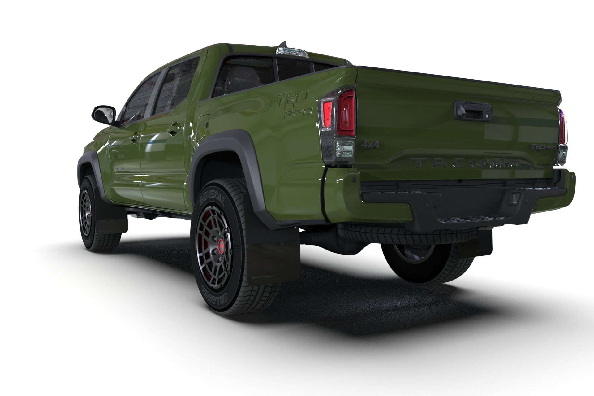 Rally Armor Black w/ Metallic Black Mud Flaps - Toyota Tacoma (2016-2023)