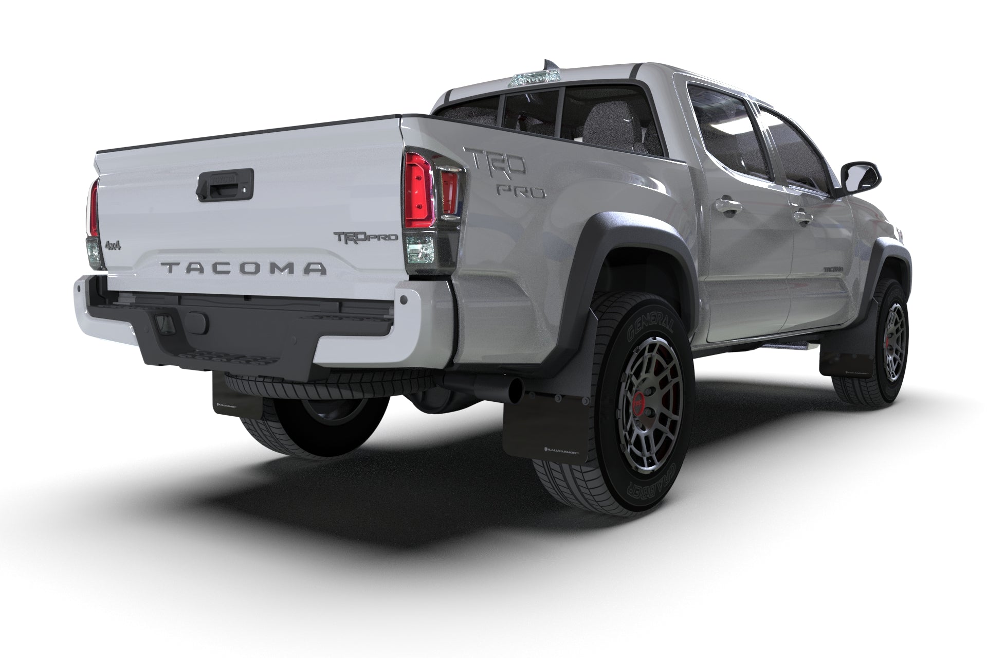 Rally Armor Black w/ Grey Mud Flaps - Toyota Tacoma (2016-2023)