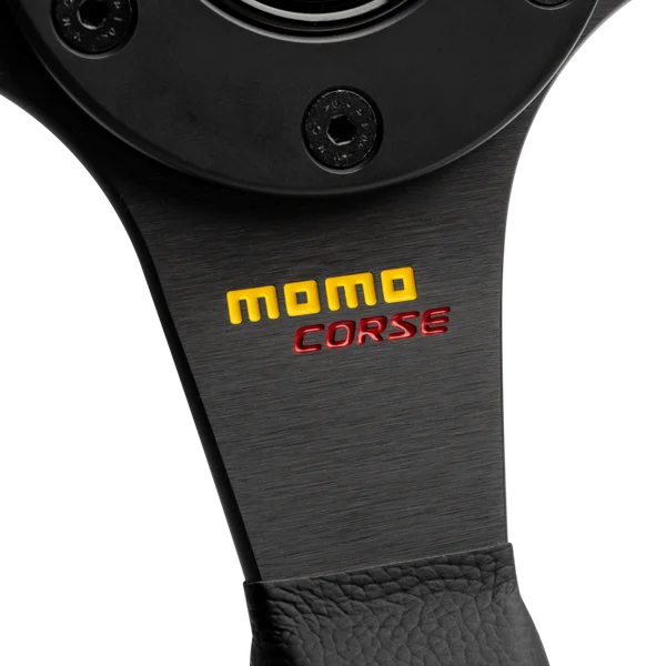 MOMO CORSE 2.0  Steering Wheel - 350MM -Black Leather / Red Stitching