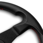 MOMO CORSE 2.0  Steering Wheel - 350MM -Black Leather / Red Stitching