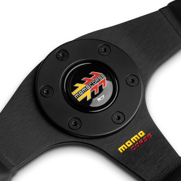MOMO CORSE 2.0  Steering Wheel - 350MM -Black Leather / Red Stitching