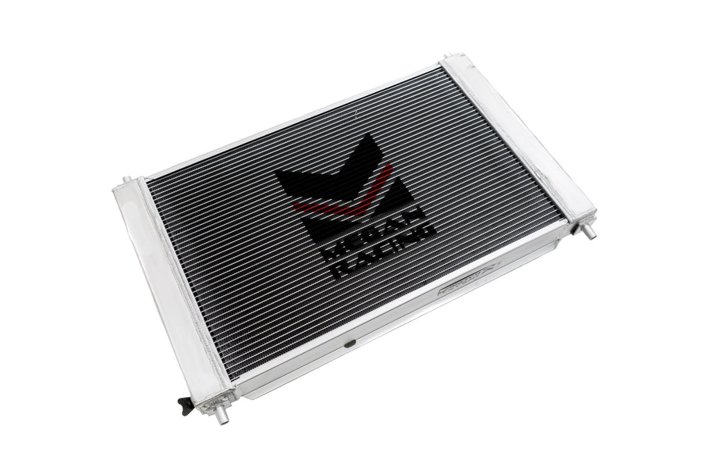 Megan Racing MR-RT-FM96 aluminum radiator for 1997–2004 Ford Mustang manual transmission, view 1