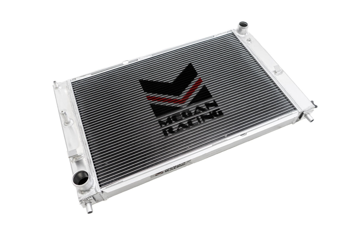 Megan Racing MR-RT-FM96 aluminum radiator for 1997–2004 Ford Mustang manual transmission, view 2