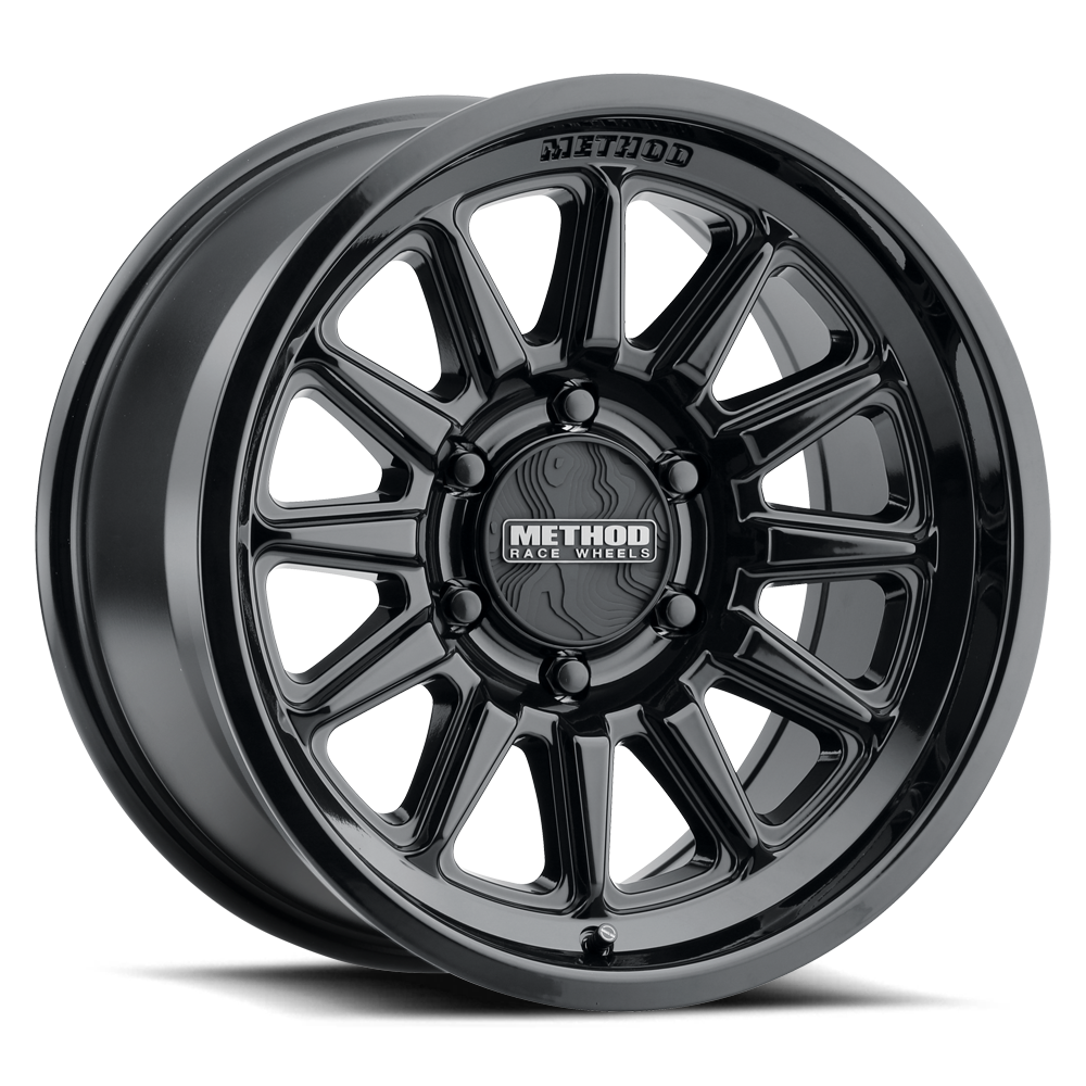 Method 323 | Gloss Black | Wheel view 1