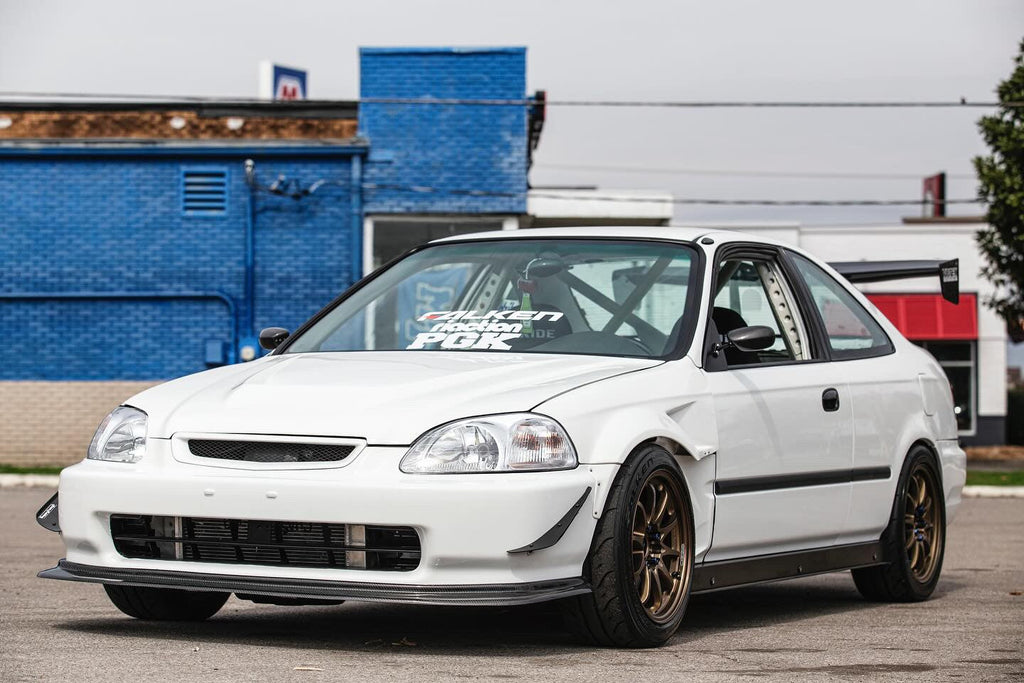 PCI Race Spec Aluminum Side Skirts - Honda Civic Hatchback/Coupe EK (1996-2000)