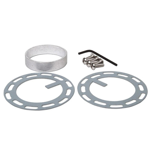 NRG Gen 2 Shiny Silver Body w/ Brushed Ring Steering Wheel Quick Release Hub Kit - Universal Fitment