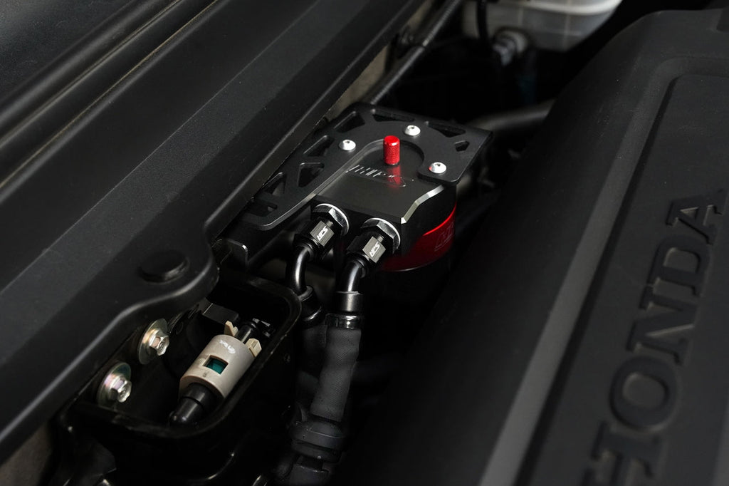 HPS Performance Billet Aluminum Oil Catch Can Kit - Honda Accord - (2018-2022)