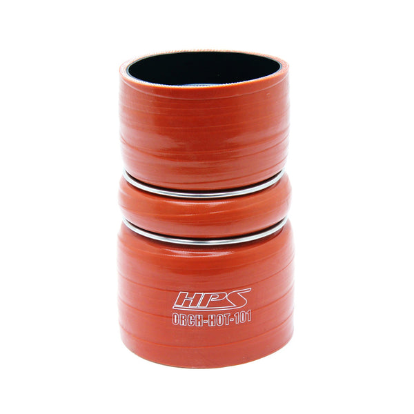 HPS Silicone Intercooler Turbo Boot Hose Orange ORCH-HOT-101 replace part # 6C34-6C640-BA 6C3Z-6C640-B 8C3Z-6W651-A 6C3Z-6C640-B 3C34-6C640-CA