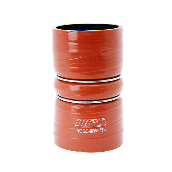 HPS Silicone Intercooler Turbo Boot Hose Orange ORCH-HOT-710 replace part # 3C34-6C640-CA 3C34-6C640-DA
