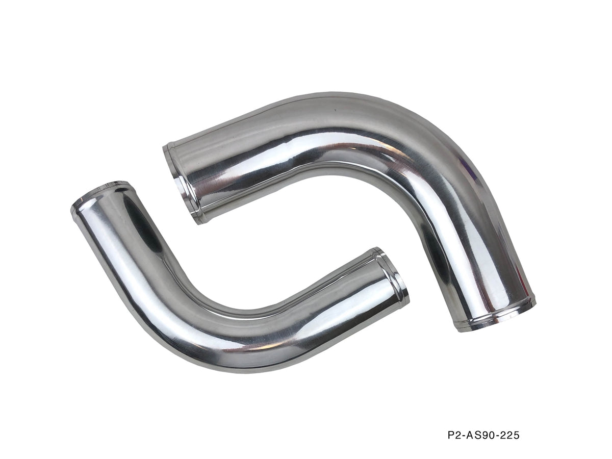P2-AS90-225 - 90 DEG PIPE  : 2.25" OD, 30CM LENGTH, 1.5MM THICKNESS - View 1