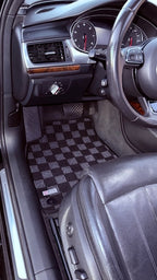 P2-CPTA6C7FRDG-TP - AUDI A6 SEDAN (C7) 2012-18 RACE FLOOR MATS : DARK GREY - View 2