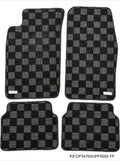 Phase 2 Motortrend (P2M) Checkered Carpet Race Floor Mats - Toyota Supra A70 (1986-1992)