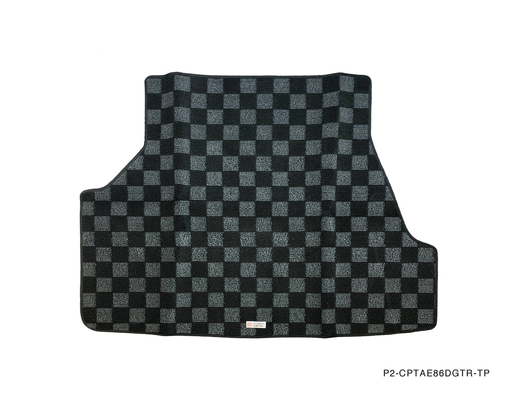 P2-CPTAE86DGTR-TP - TOYOTA COROLLA AE86 (HATCH) REAR TRUNK MAT : DARK GREY - View 1