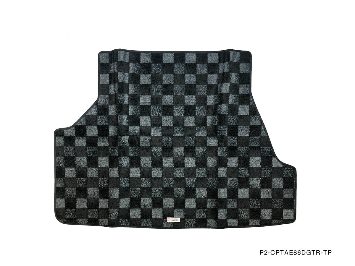 P2-CPTAE86DGTR-TP - TOYOTA COROLLA AE86 (HATCH) REAR TRUNK MAT : DARK GREY - View 1