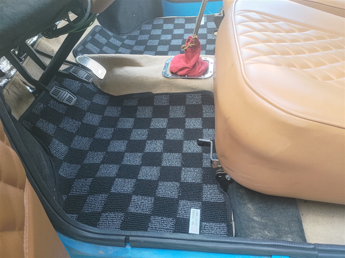 P2-CPTAUSMINIFRDG-TP - AUSTIN MINI MK2+ (1967-ON) RACE FLOOR MATS - View 5