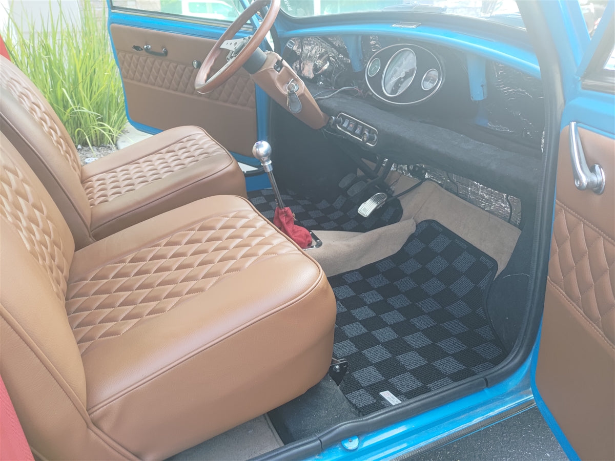 P2-CPTAUSMINIFRDG-TP - AUSTIN MINI MK2+ (1967-ON) RACE FLOOR MATS - View 8