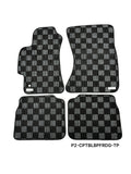 Phase 2 Motortrend (P2M) Checkered Carpet Race Floor Mats - Subaru Legacy BL BP (2005-2009)
