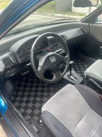 P2-CPTCRX8891FRDG-TP - HONDA CIVIC CRX 1988-91 RACE FLOOR MATS : DARK GREY - View 2
