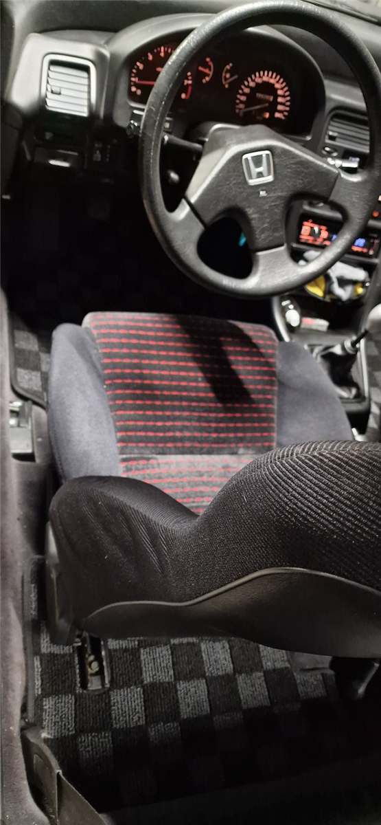 P2-CPTCRX8891FRDG-TP - HONDA CIVIC CRX 1988-91 RACE FLOOR MATS : DARK GREY - View 5