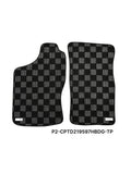 P2-CPTD219597HBDG-TP - NISSAN D21 HARDBODY 1995-97 PICKUP RACE FLOOR MATS : DARK GREY - View 1