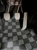 P2-CPTE24FRDG-TP - BMW E24 6-SERIES 1977-89 (COUPE 2 DOOR) RACE FLOOR MATS : DARK GREY (FRONT/REAR) - View 9