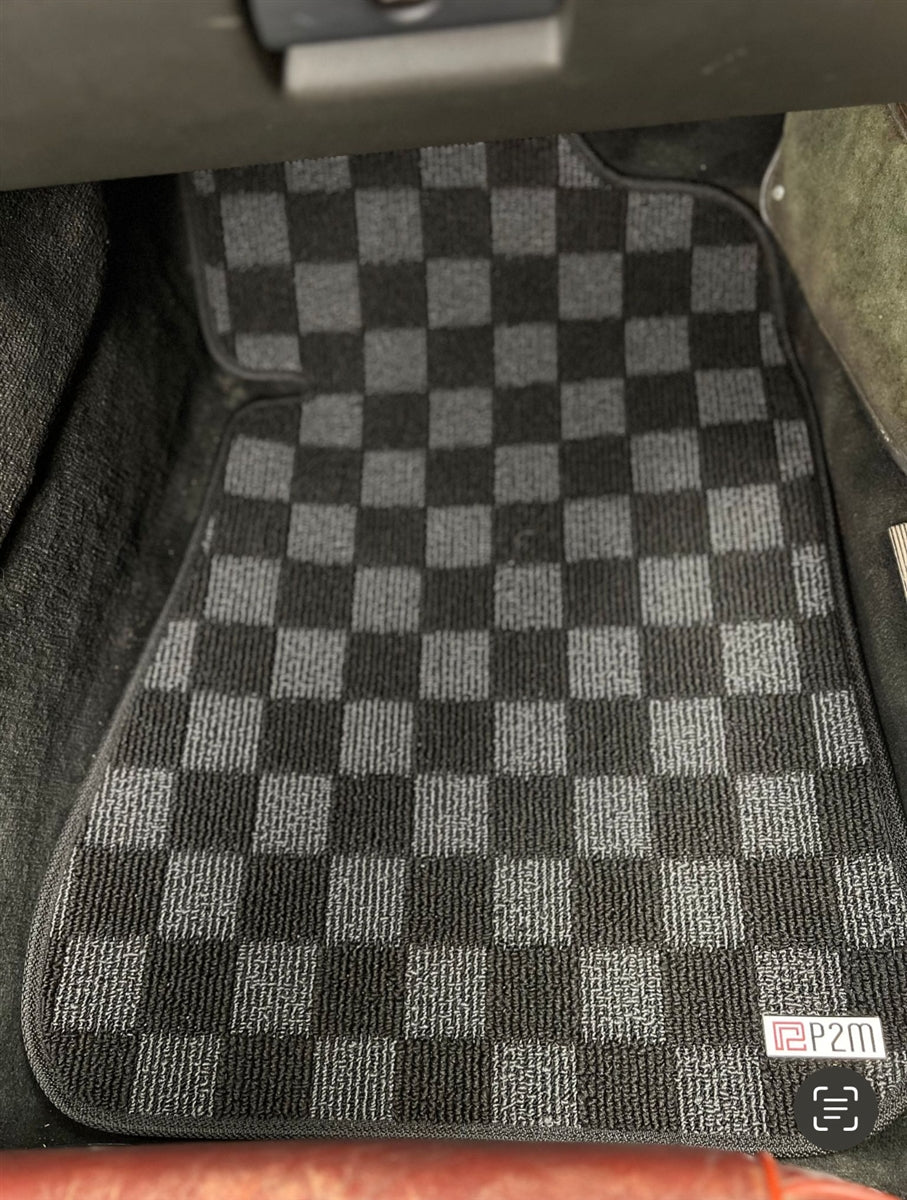P2-CPTE24FRDG-TP - BMW E24 6-SERIES 1977-89 (COUPE 2 DOOR) RACE FLOOR MATS : DARK GREY (FRONT/REAR) - View 11