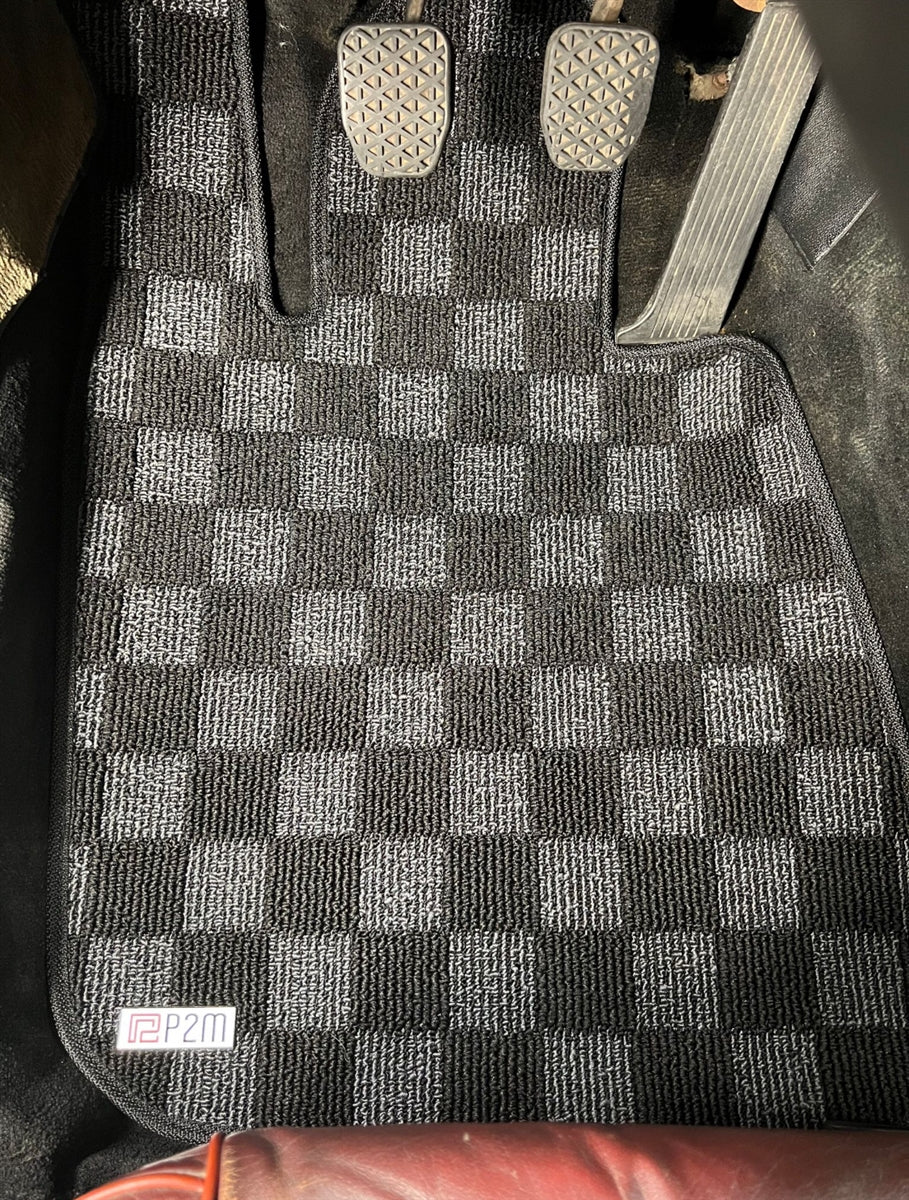 P2-CPTE24FRDG-TP - BMW E24 6-SERIES 1977-89 (COUPE 2 DOOR) RACE FLOOR MATS : DARK GREY (FRONT/REAR) - View 5