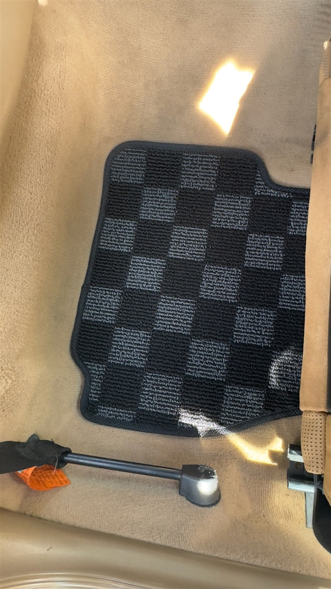 P2-CPTE36CONVFRDG-TP - BMW E36 1995-99 3-SERIES  CONVERTIBLE RACE FLOOR MATS : DARK GREY (FRONT/REAR) - View 6