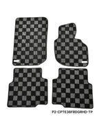 P2-CPTE36FRDGRHD-TP - [RHD] BMW E36 1984-91 3 SERIES COUPE/SEDAN RACE FLOOR MATS : DARK GREY - View 1