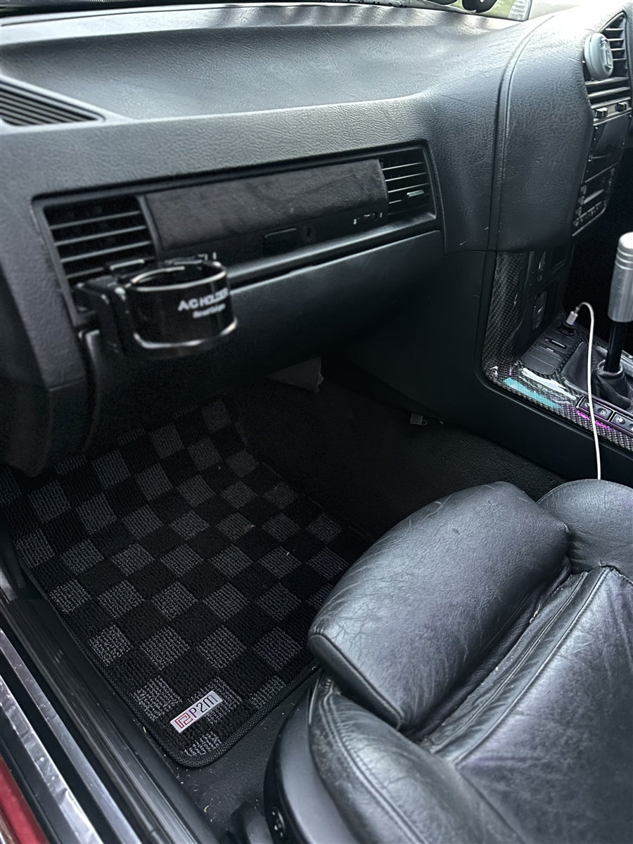P2-CPTE36FRDGRHD-TP - [RHD] BMW E36 1984-91 3 SERIES COUPE/SEDAN RACE FLOOR MATS : DARK GREY - View 5