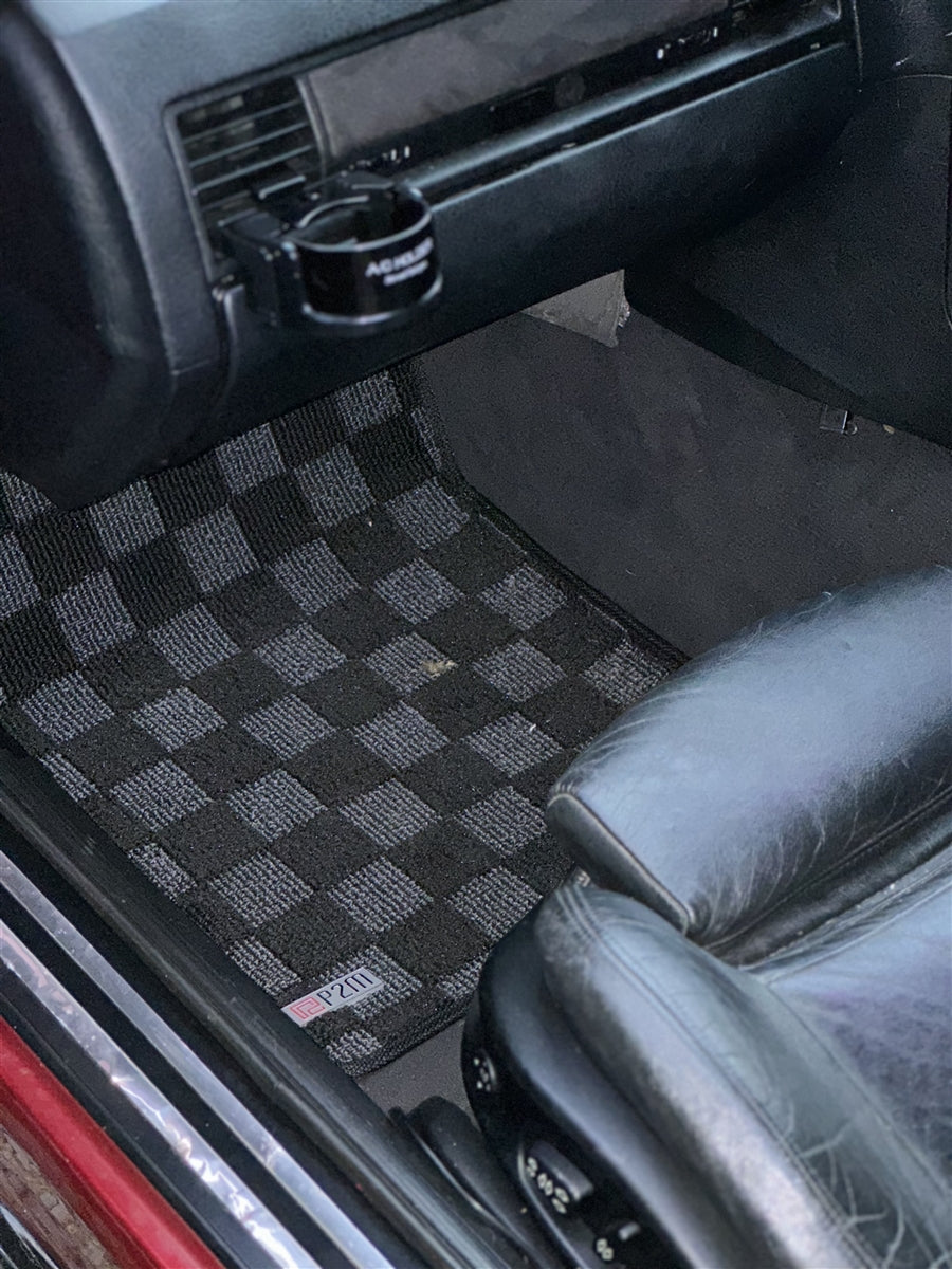 P2-CPTE36FRDGRHD-TP - [RHD] BMW E36 1984-91 3 SERIES COUPE/SEDAN RACE FLOOR MATS : DARK GREY - View 6