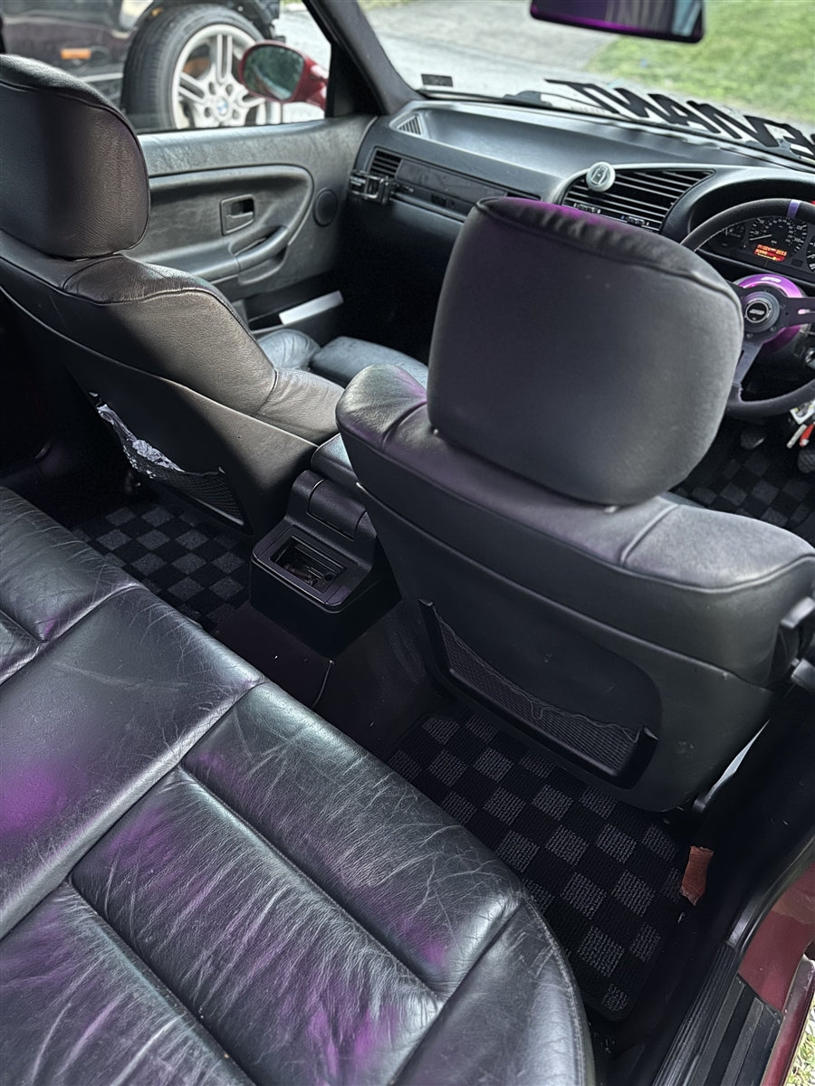 P2-CPTE36FRDGRHD-TP - [RHD] BMW E36 1984-91 3 SERIES COUPE/SEDAN RACE FLOOR MATS : DARK GREY - View 7