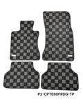Phase 2 Motortrend (P2M) Checkered Carpet Race Floor Mats - BMW E60 5-Series Sedan (2003-2010)
