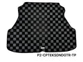 Phase 2 Motortrend (P2M) Checkered Flag Carpet Trunk Mat - Honda Civic EK3 (1996-2000)