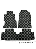 P2-CPTEP3FRDG-TP - HONDA CIVIC EP3 2001-05 HATCHBACK RACE FLOOR MATS : DARK GREY (FRONT/REAR) - View 1