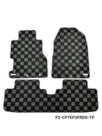 P2-CPTEP3FRDG-TP - HONDA CIVIC EP3 2001-05 HATCHBACK RACE FLOOR MATS : DARK GREY (FRONT/REAR) - View 1