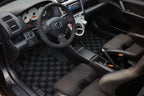 P2-CPTEP3FRDG-TP - HONDA CIVIC EP3 2001-05 HATCHBACK RACE FLOOR MATS : DARK GREY (FRONT/REAR) - View 2