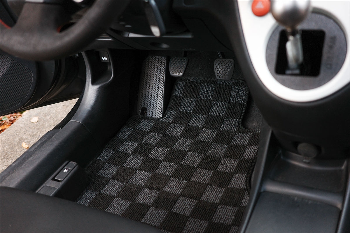 P2-CPTEP3FRDG-TP - HONDA CIVIC EP3 2001-05 HATCHBACK RACE FLOOR MATS : DARK GREY (FRONT/REAR) - View 3