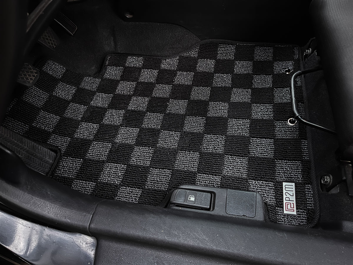 P2-CPTEP3FRDG-TP - HONDA CIVIC EP3 2001-05 HATCHBACK RACE FLOOR MATS : DARK GREY (FRONT/REAR) - View 4