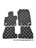 Phase 2 Motortrend (P2M) Front & Rear Carpet Floor Mats - Ford Focus RS Gen 3 (2016-2018)