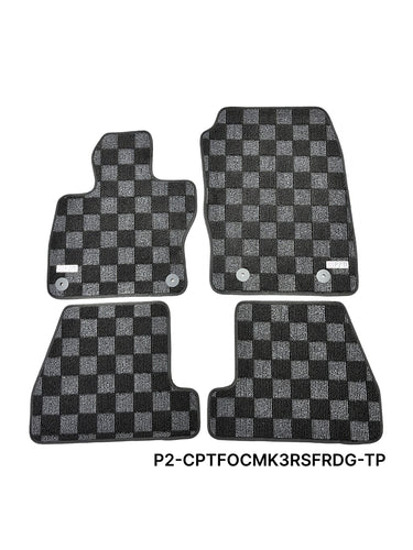 Phase 2 Motortrend (P2M) Front & Rear Carpet Floor Mats - Ford Focus RS Gen 3 (2016-2018)